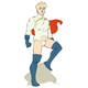 Illustration for article titled Here Is The Male Version Of Power Girl's Boob Window (NSFW)